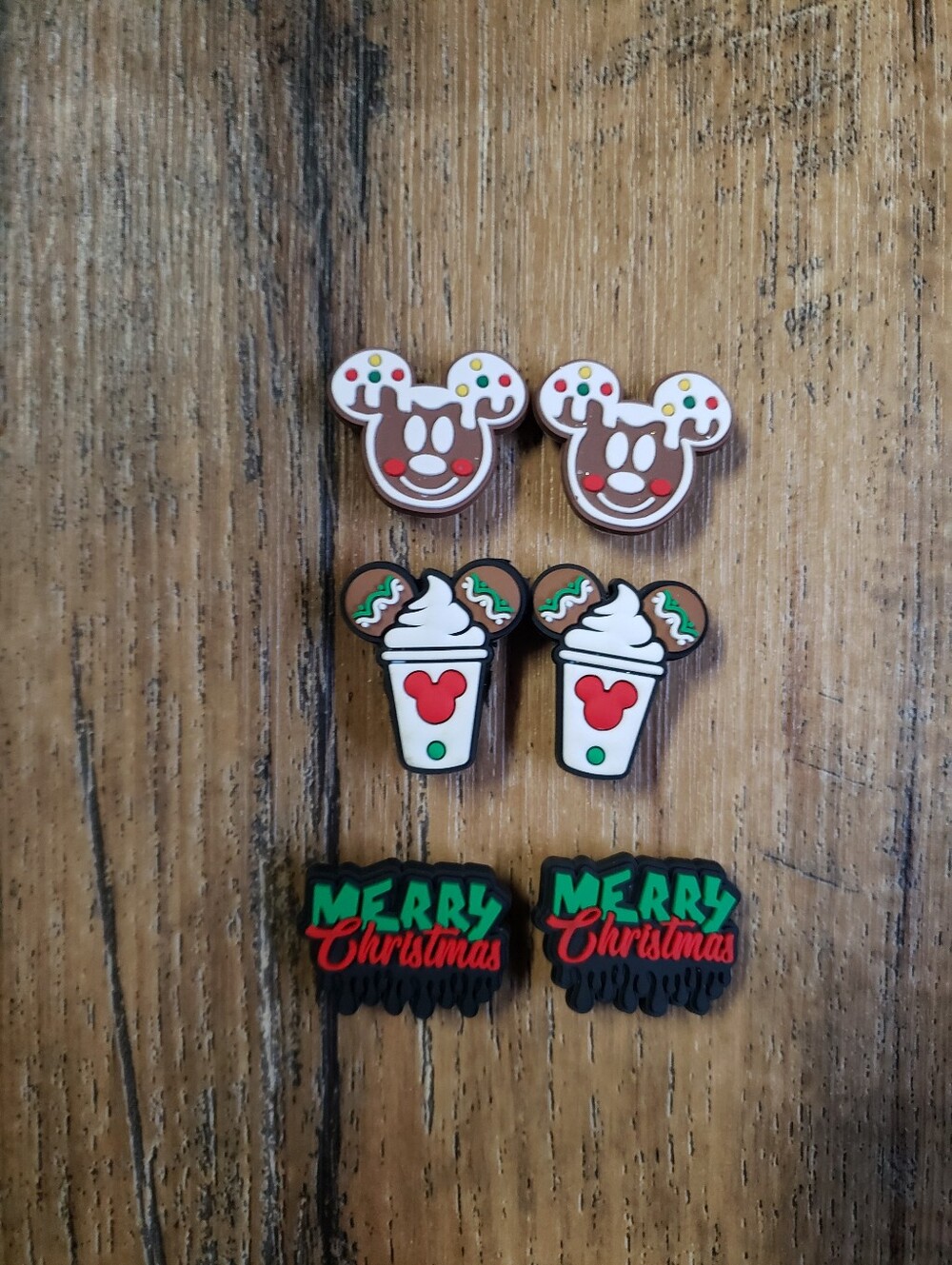 Holiday Mickey Cookie & Cocoa Decorative Croc Charms